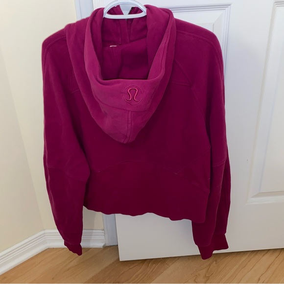 Lululemon Scuba Hoodie Ripened Raspberry Sz Med-Large - Picture 2 of 3